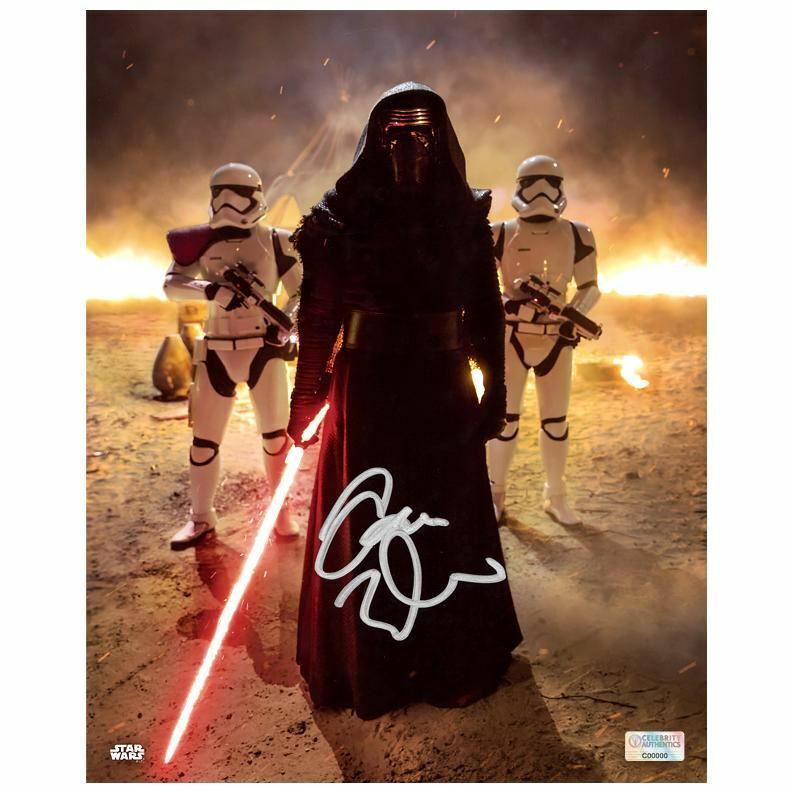 Adam Driver Autographed Star Wars Kylo Ren First Order Commander 8x10 Photo Poster painting