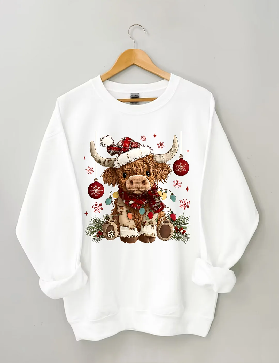 Christmas Cow Sweatshirt