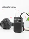 Portable Pocket AM FM Radio Battery Operated Pointer Radio Built-in Speaker