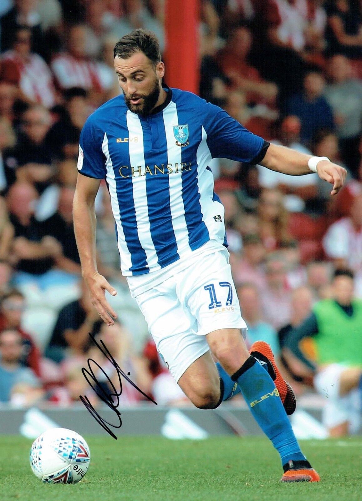 Atdhe NUHIU Big Dave Sheffield Wednesday SIGNED 16x12 Autograph Photo Poster painting AFTAL COA