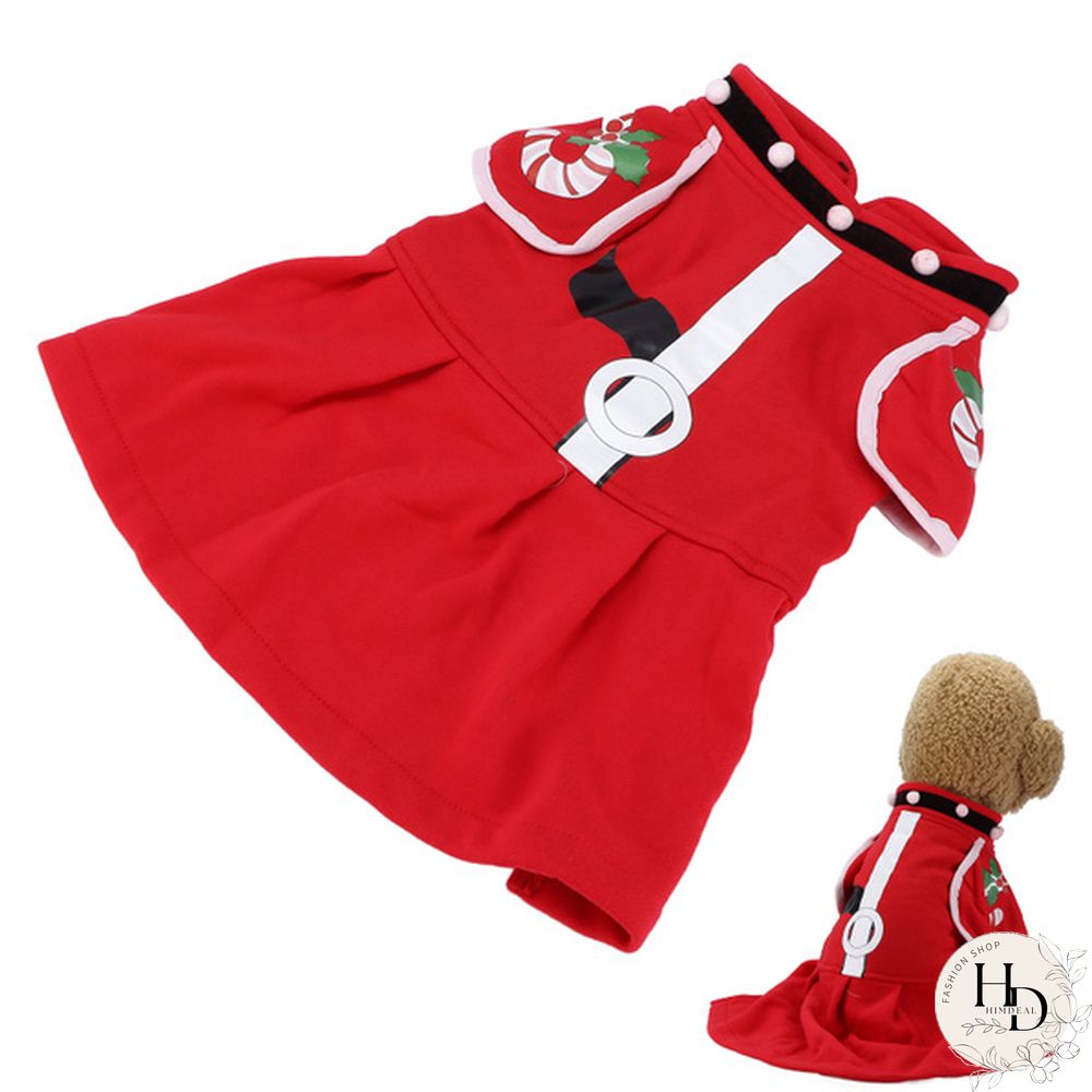 Dog Christmas Costume Thicken Warm Christmas Clothes for Small Medium Large Dogs(XL ) Deeh