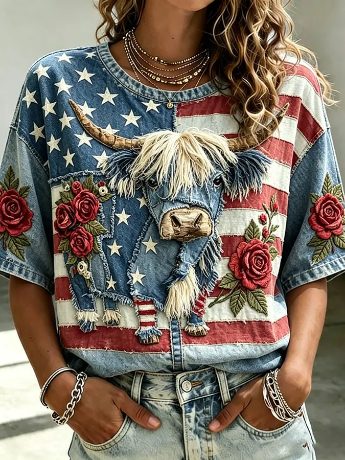 Women's  American 250th Print T-Shirt 
