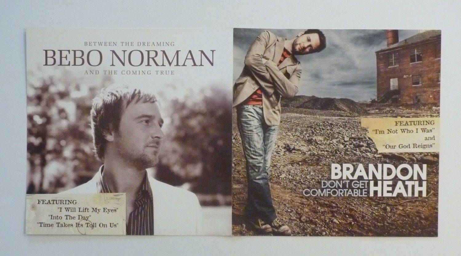 Bebo Norman Between Dreaming Coming True Promo LP Record Photo Poster painting Flat 12x24 Poster