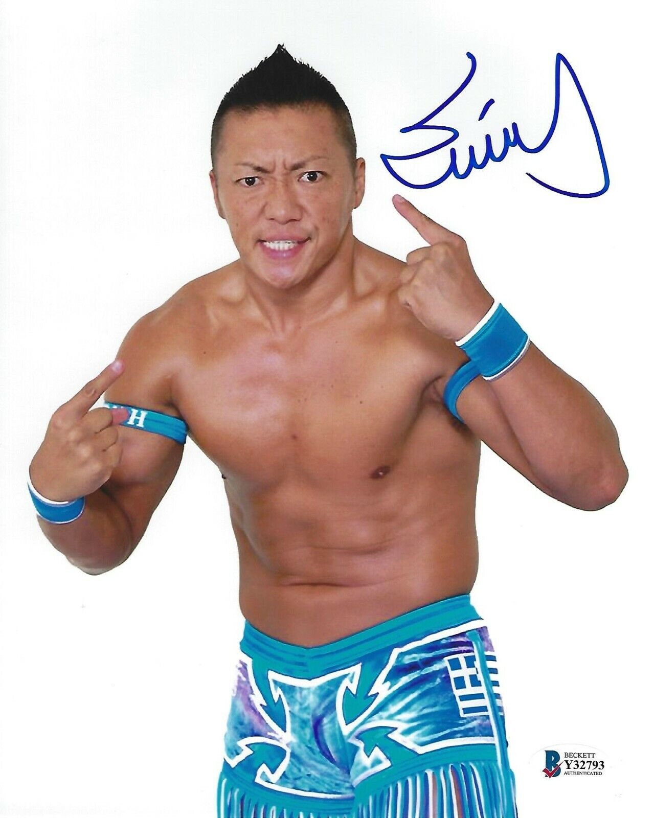 Cima Signed 8x10 Photo Poster painting BAS COA AEW Dragon Gate WCW Wrestling Picture Autograph 2