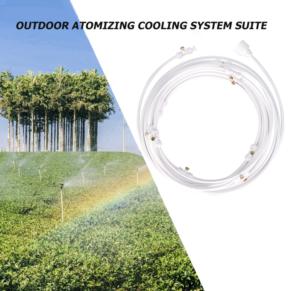 

Greenhouse Garden Outdoor Watering Irrigation Misting Cooling System Kit, White, 501 Original