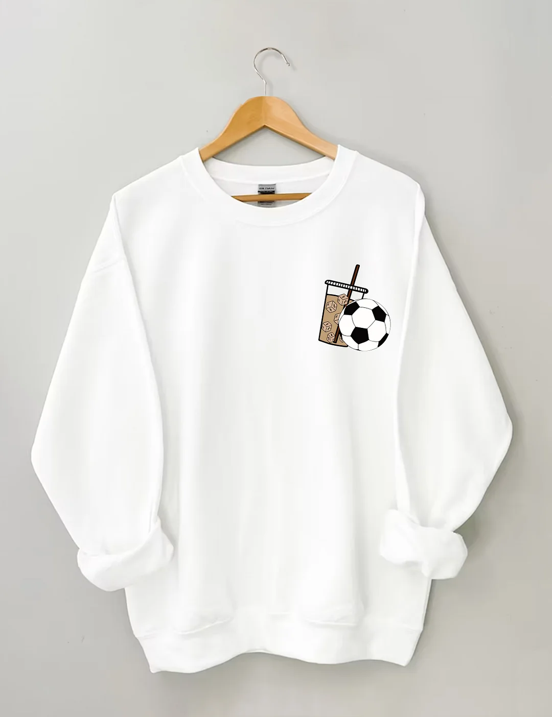 Weekends Iced Coffee Soccer Sweatshirt