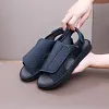 Unisex Adjustable Widened Lightweight Slippers Shoes for Elderly Diabetic Swollen Feet Sandals