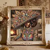 Peacock Beaded Black Lady Special Shaped 5D DIY Partial Drill Diamond Art Kit 30x30cm Diamonds Dots Gem Art Kits for Adults Home Decor