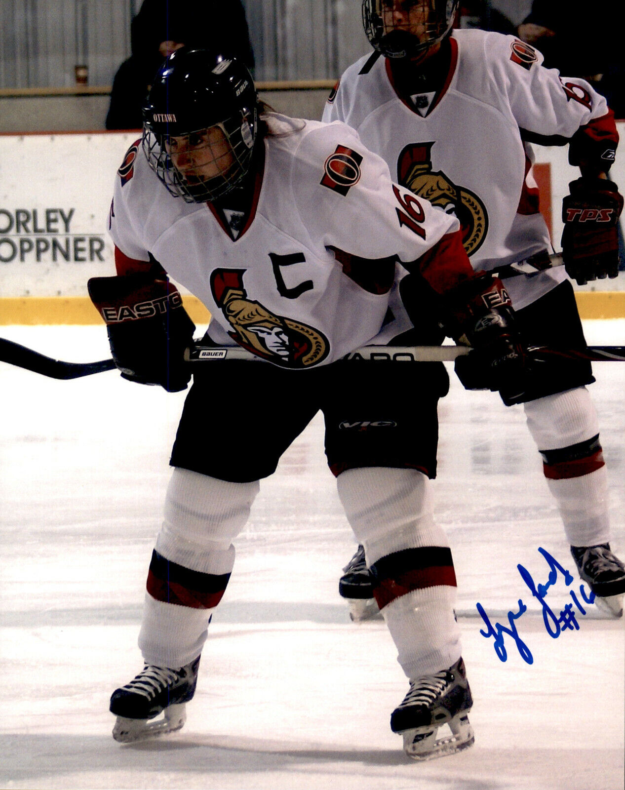 Lyne Landry SIGNED 8x10 Photo Poster painting WOMEN'S HOCKEY CWHL OTTAWA SENATORS