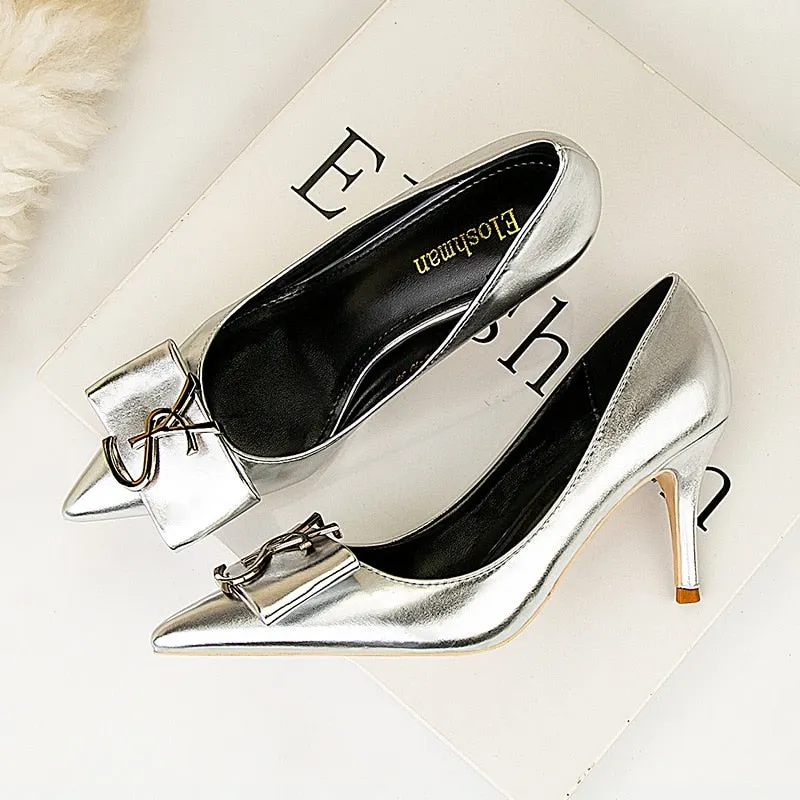 Women's High Heels Pumps Sexy Party Office Ladies 2020 Brand Luxury Designers Woman Thin Heels Pointed Toe Fashion Summer Shoes