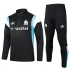 23-24 Marseille Half Zipper Long Sleeved Black Training Jacket Set
