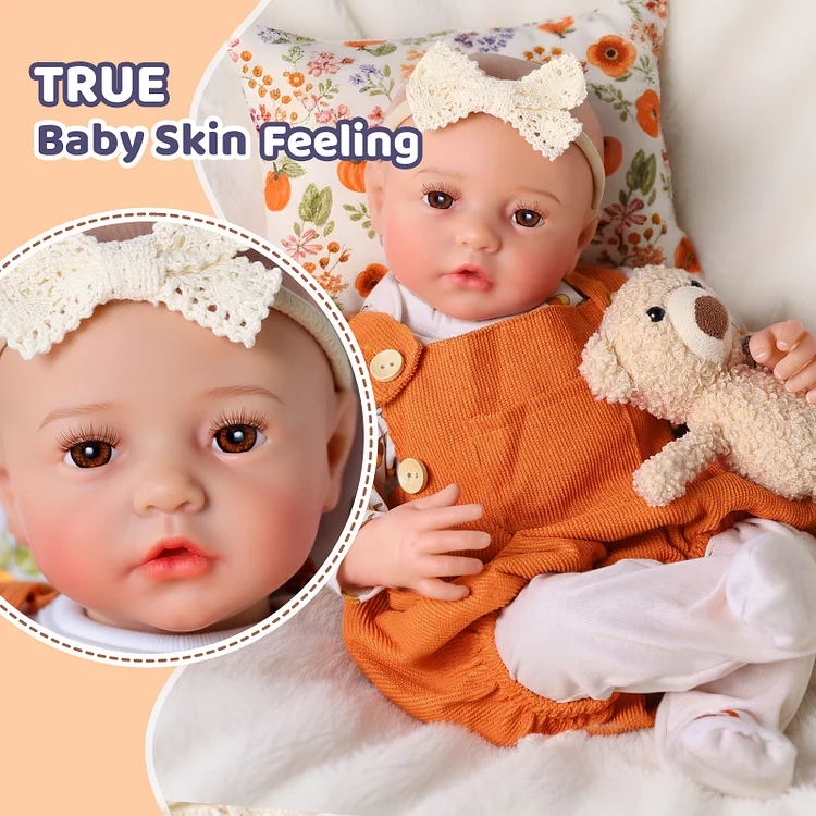 Babeside Quiet Reborn Baby Suri 17" Little Infant Girl Best Gift for Kids