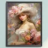 Victorian Woman-11CT Stamped Cross Stitch 40*50cm/15.75*19.69in