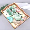 [NEW] DIY Diamond Painting Wooden Tray Food Tray with Handle Living Room Decoration Donut Wooden Tray Kit