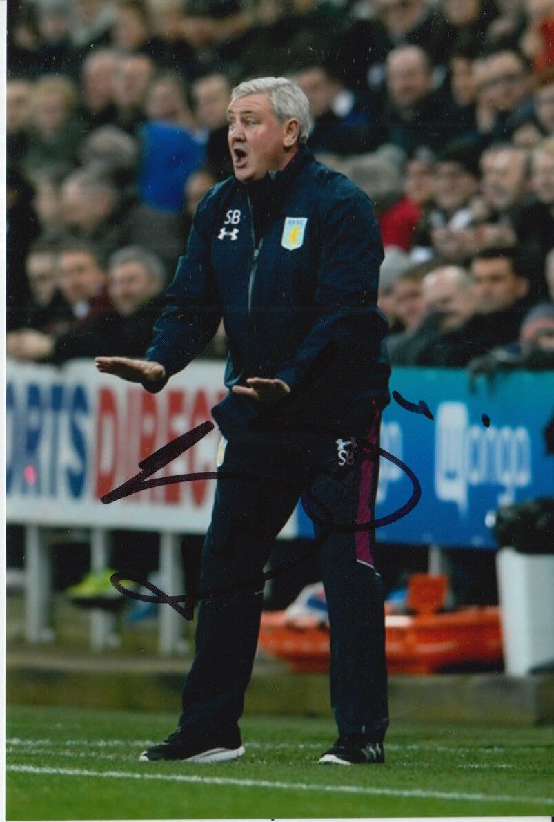 ASTON VILLA HAND SIGNED STEVE BRUCE 6X4 Photo Poster painting 1.