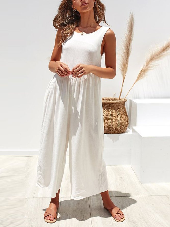 Sexy Backless Loose Wide Leg Jumpsuits