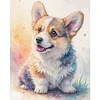 Corgi Dog-11CT Stamped Cross Stitch 40*50cm/15.75*19.69in