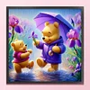 Winnie Pooh-11CT Stamped Cross Stitch 40*40cm/15.75*15.75in