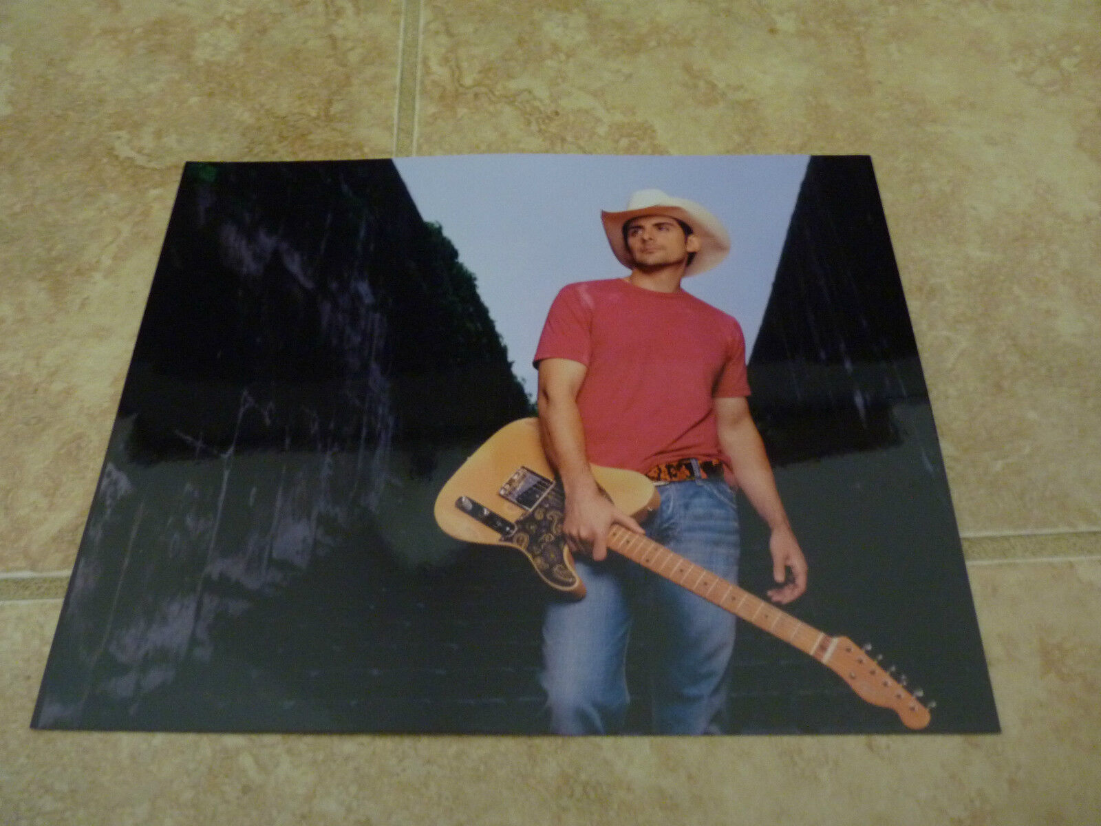 Brad Paisley Color 8x10 Photo Poster painting Country Music Promo