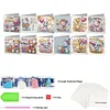 12Pcs Birthday Bear Animal DIY Diamond Painting Greeting Cards for Adults Gifts