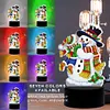 DIY Diamond Painting 7 Color Night Light Lamp Home Decoration Ornament Gift Kit(Snowman)