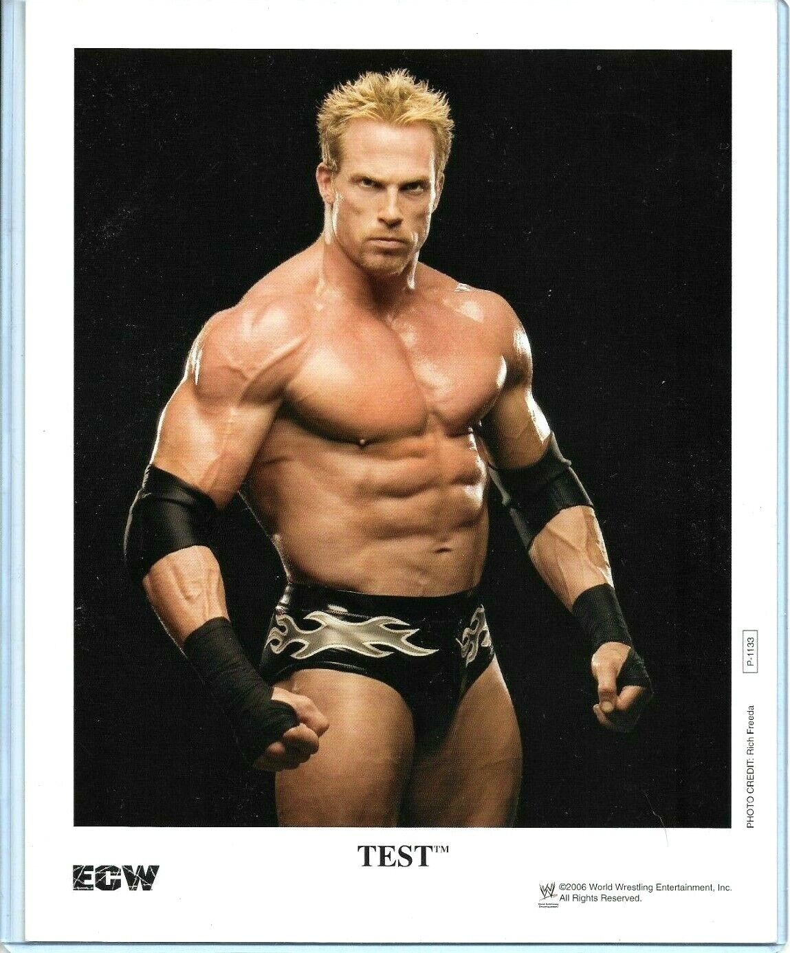 WWE TEST P-1133 OFFICIAL LICENSED AUTHENTIC ORIGINAL 8X10 PROMO Photo Poster painting RARE