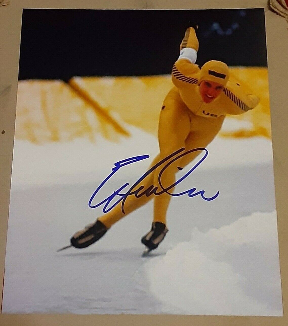 Eric Heiden Olympic Gold Medalist Speed Skating SIGNED AUTOGRAPHED 8x10 Photo Poster painting 1