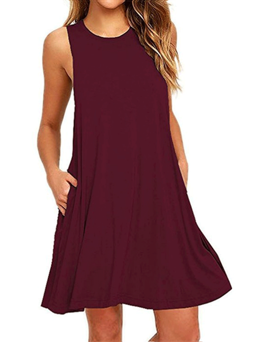 Sleeveless Pocket Dress