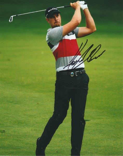 HENRIK STENSON Signed PGA Golf 8 x 10 Photo Poster painting Autographed