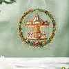 Acryl Weihnachtskarussell Kranz - 5d DIY Handwerk Anhänger