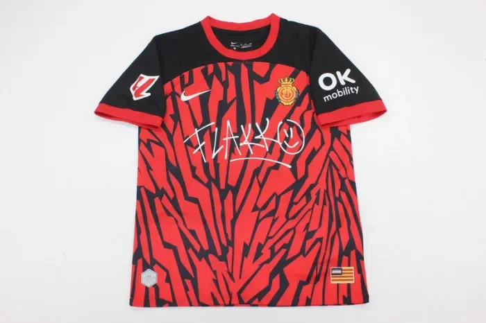 Fans Version  2025-2026 Mallorca Flakk Version (with LALIGA Patch) Football Shirt