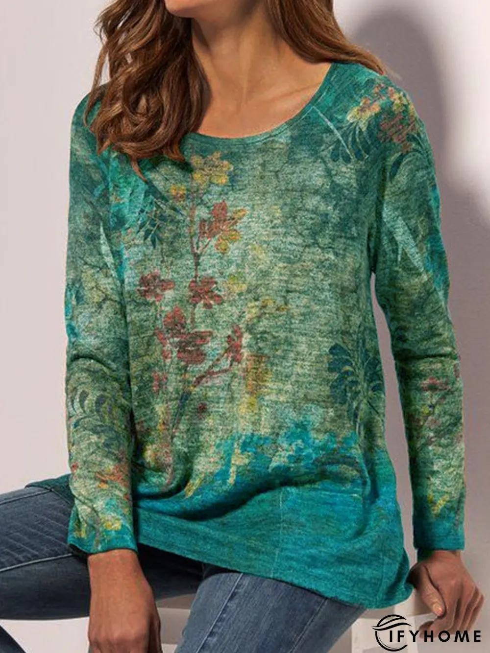 Loose Cotton-Blend Vacation Tunic T-Shirt | IFYHOME