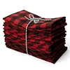 Red Black Plaid Christmas Festive Event Resturant Napkins