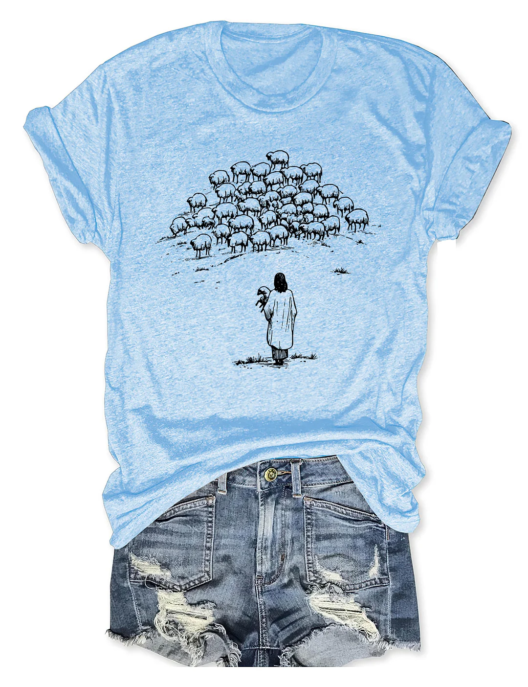 Jesus And Sheep T-shirt