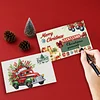 10PCS diy Weihnachten Diamant Kunst Kristall Rubbelkarte handgemachte Geschenkkarte (Auto)