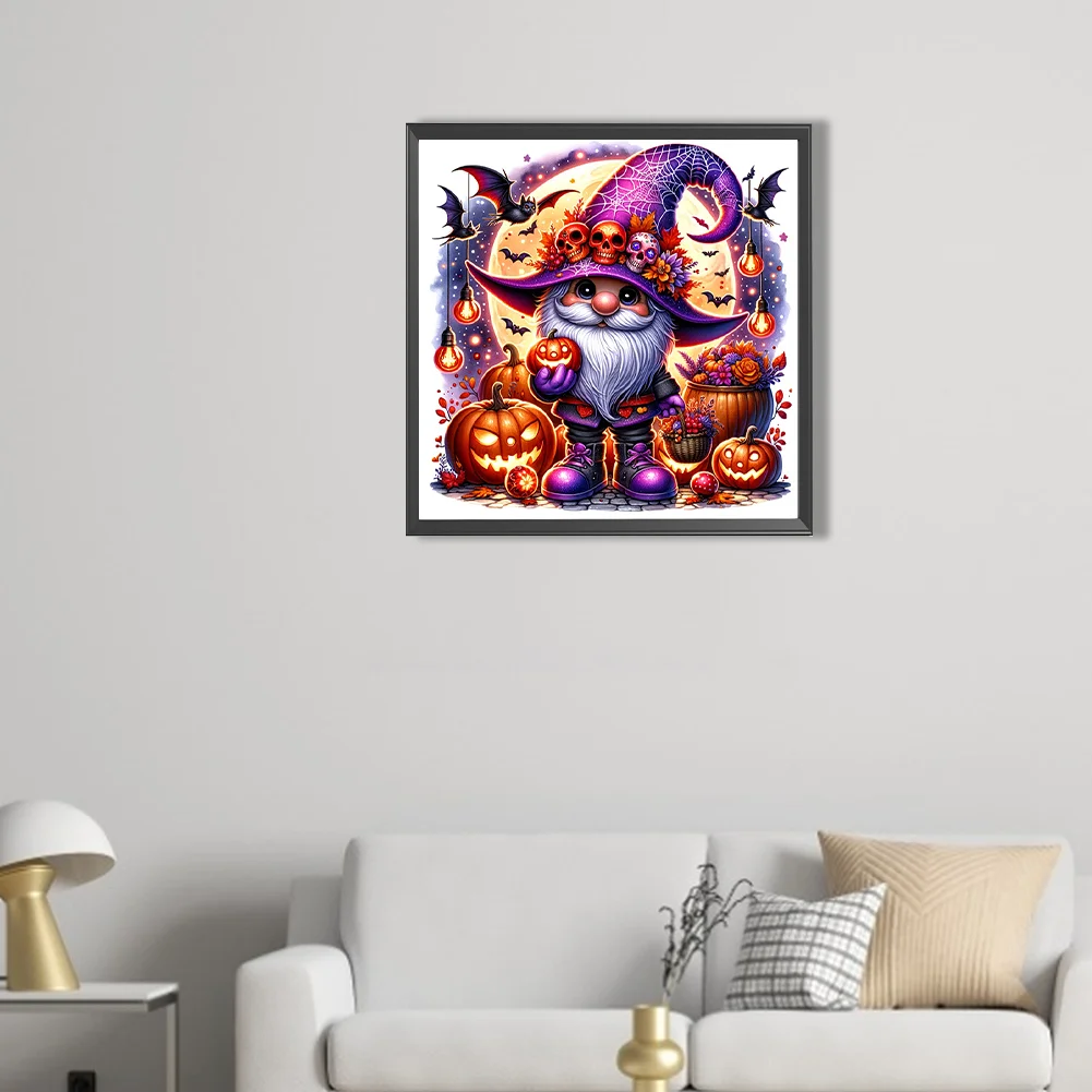 Partial AB Diamond Painting - Full Round Drill - Halloween Goblin(Canvas|45*45cm)