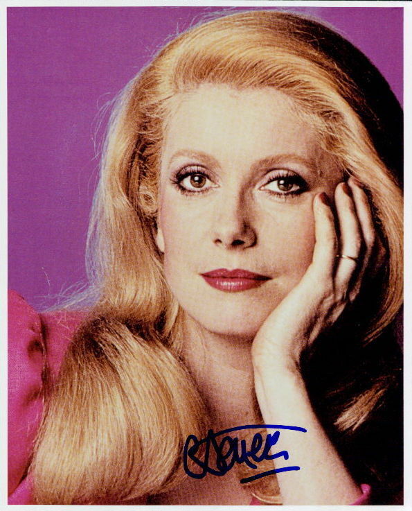 Catherine Deneuve signed 8x10 Photo Poster painting In-person