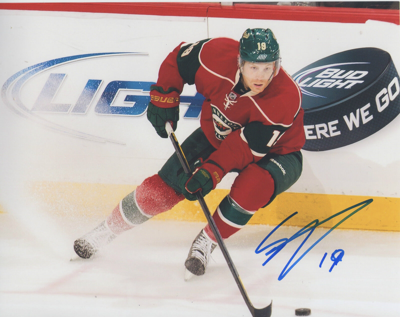 Stephane Veilleux MN *Minnesota Wild* Signed 8x10 Photo Poster painting S3 COA GFA