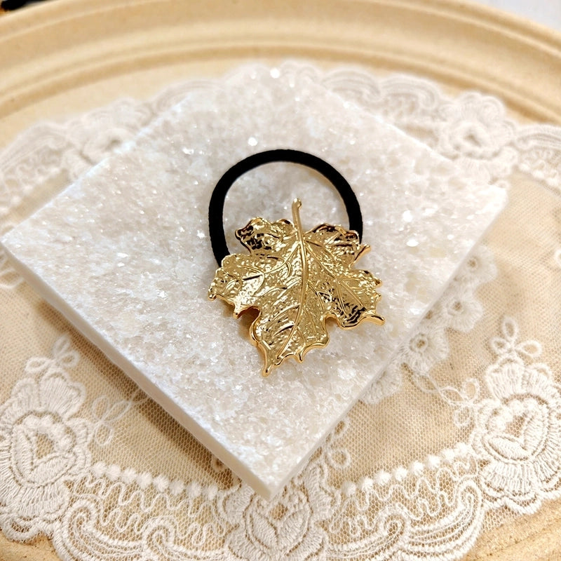 Women’s Casual Minimalist Solid Color Metal Plating Hair Tie