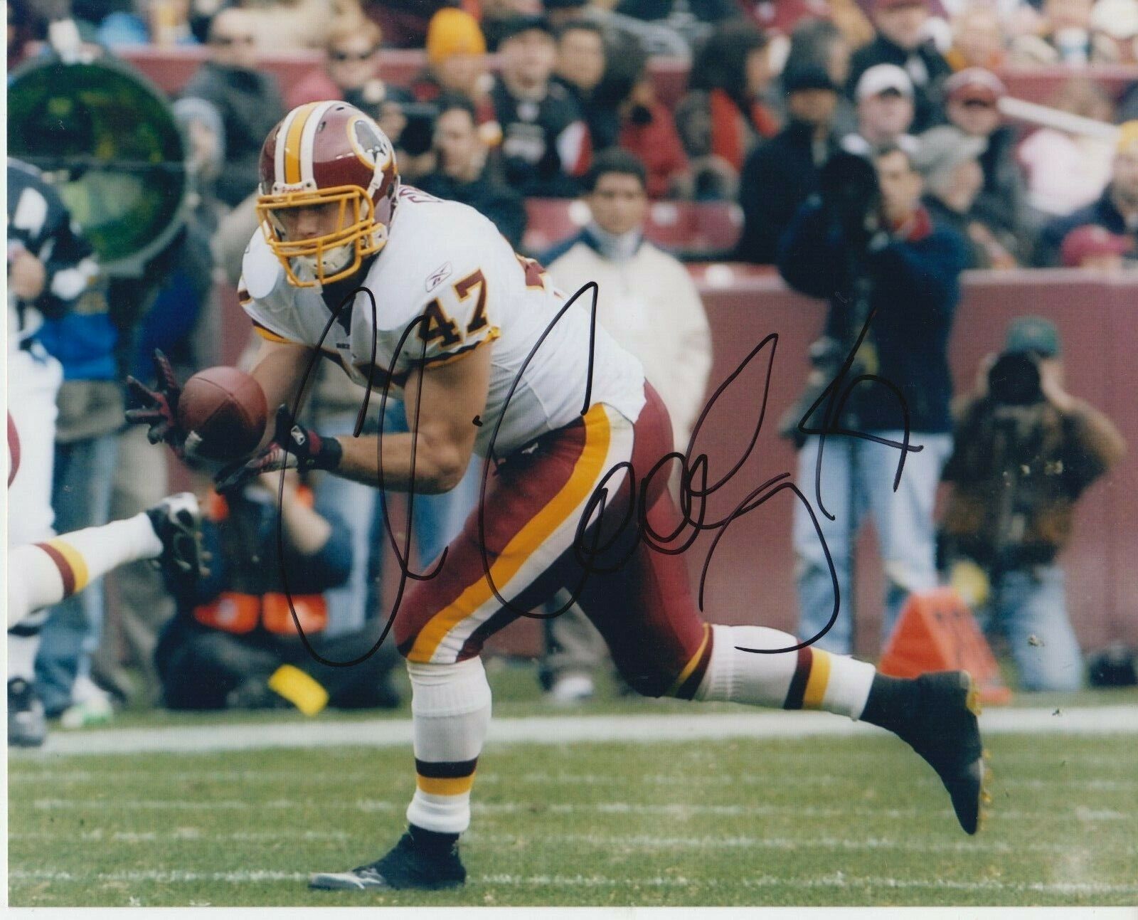 Chris Cooley 8x10 Signed Photo Poster painting w/ COA Washington Redskins #1