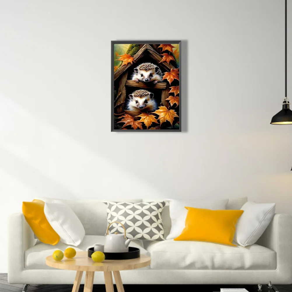 Diamond Painting - Full Square Drill - Hedgehog(Canvas|30*40cm)