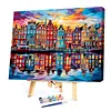 Amsterdam Hues-Framed oil painting by numbers 40*30CM