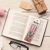 3Pcs Letter Flower Special Shape 5D DIY Diamond Painting Bookmark for Book Lover