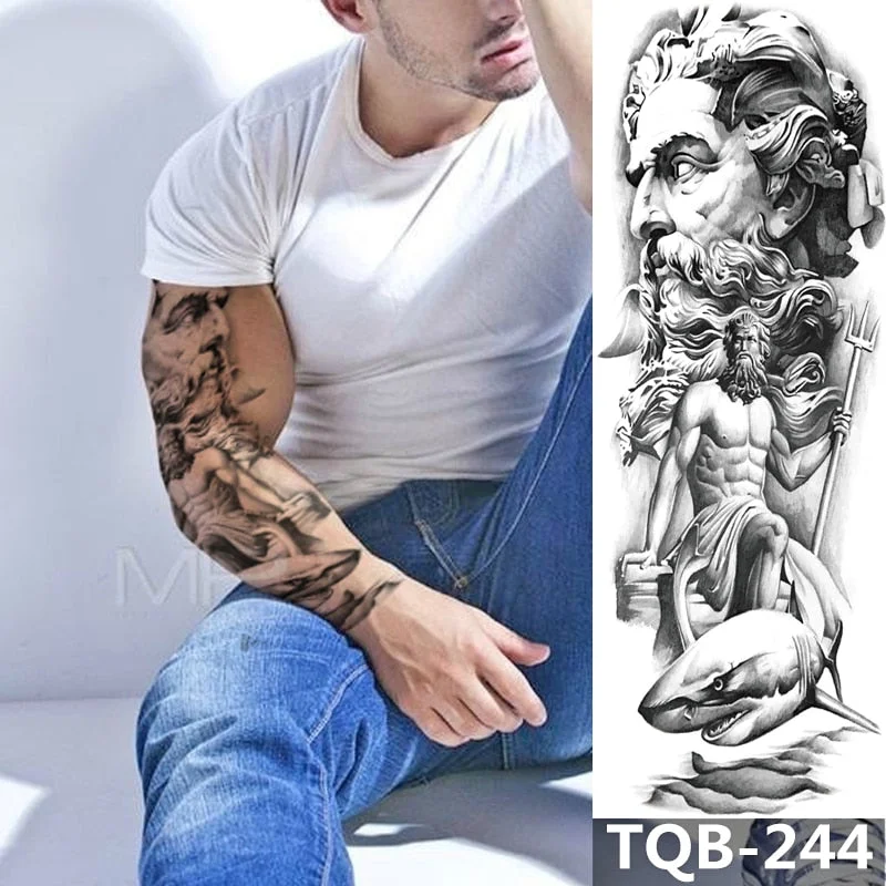 Large Temporary Tattoos Full Arm Tattoo Sleeves for Men Women