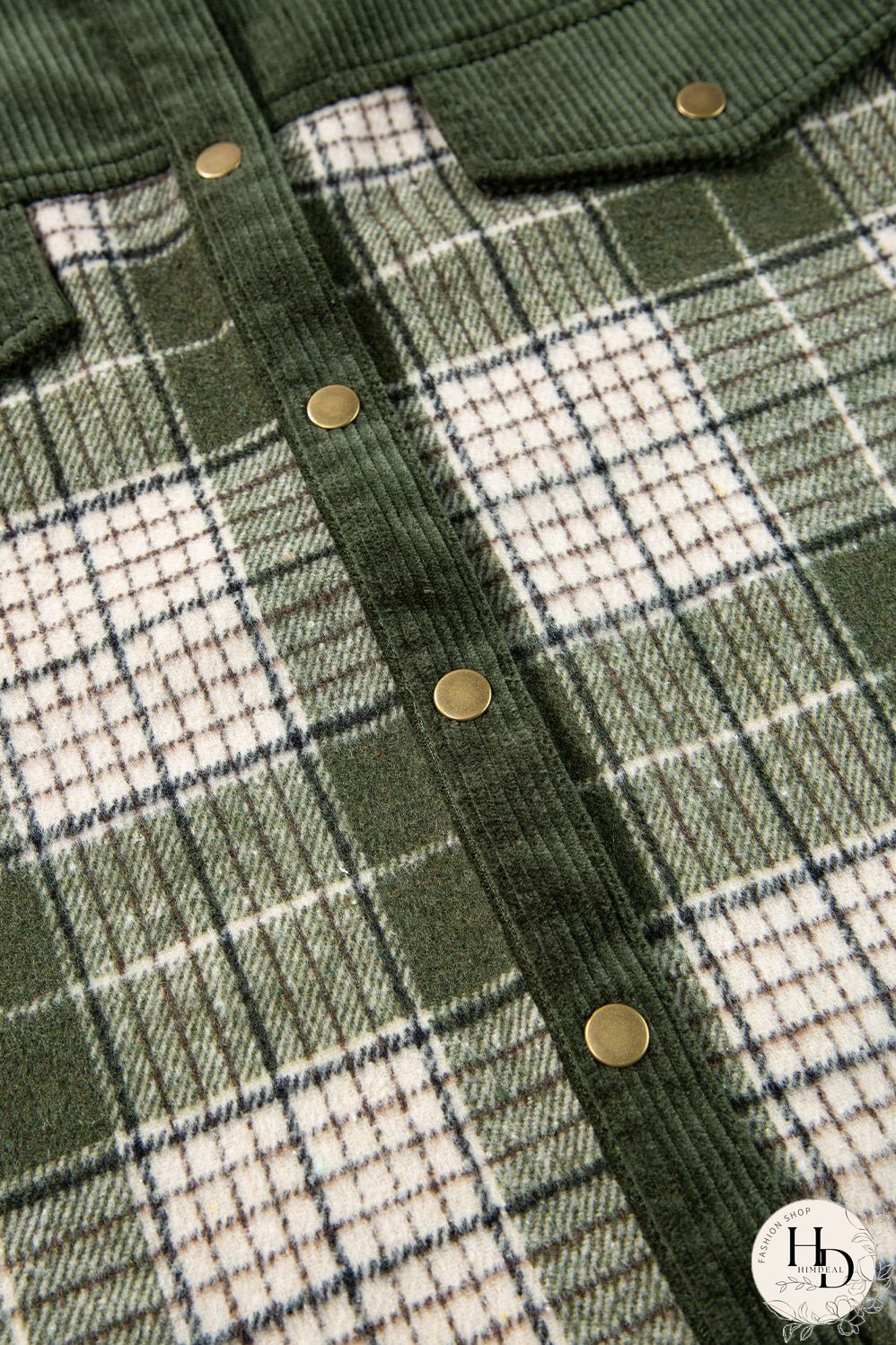 Plaid Zip-Up Hooded Coat with Pockets