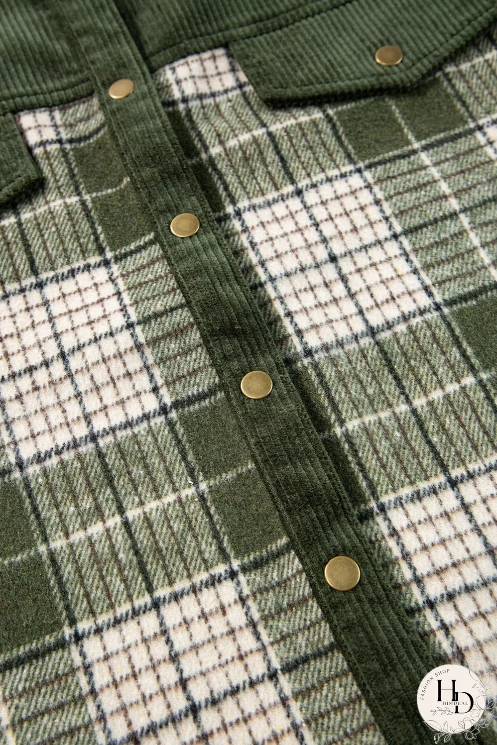 Plaid Zip-Up Hooded Coat with Pockets