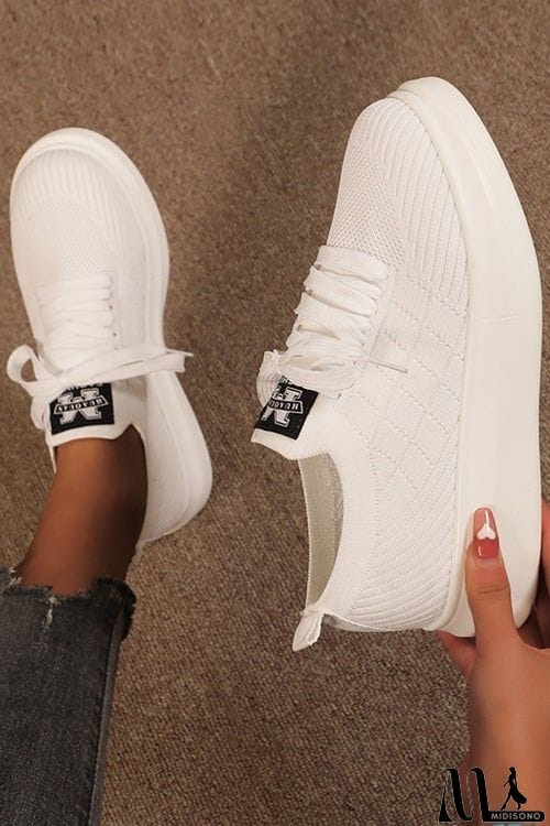 MidiSono - Knit Hole Platform Snakers
