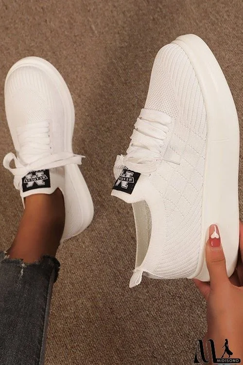 MidiSono - Knit Hole Platform Snakers