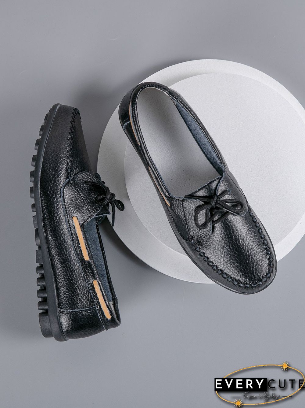 Retro Casual Simple Lace-up Flat Shoes