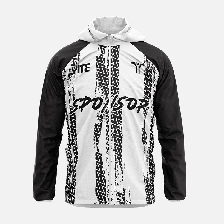 YITE |LF24-012- White  And Black Windbreaker Jacket